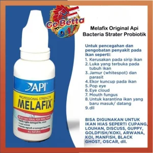 API MELAFIX ANTIBACTERIAL FISH MEDICATION 30 ML | API Melafix Betta Fish Medicine Treats Various Kinds Of Fish Diseases