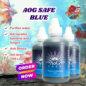 [SG Seller] AOG (ART OF GROOMING) FISH MEDICATION FISH MEDICINE AOG BLUE AOG SAFE PET SHOP BETTA SHOP BETTA ONLINE STORE