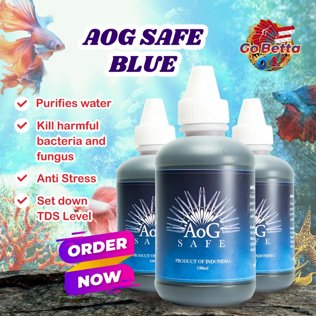 [SG Seller] AOG (ART OF GROOMING) FISH MEDICATION FISH MEDICINE AOG BLUE AOG SAFE PET SHOP BETTA SHOP BETTA ONLINE STORE