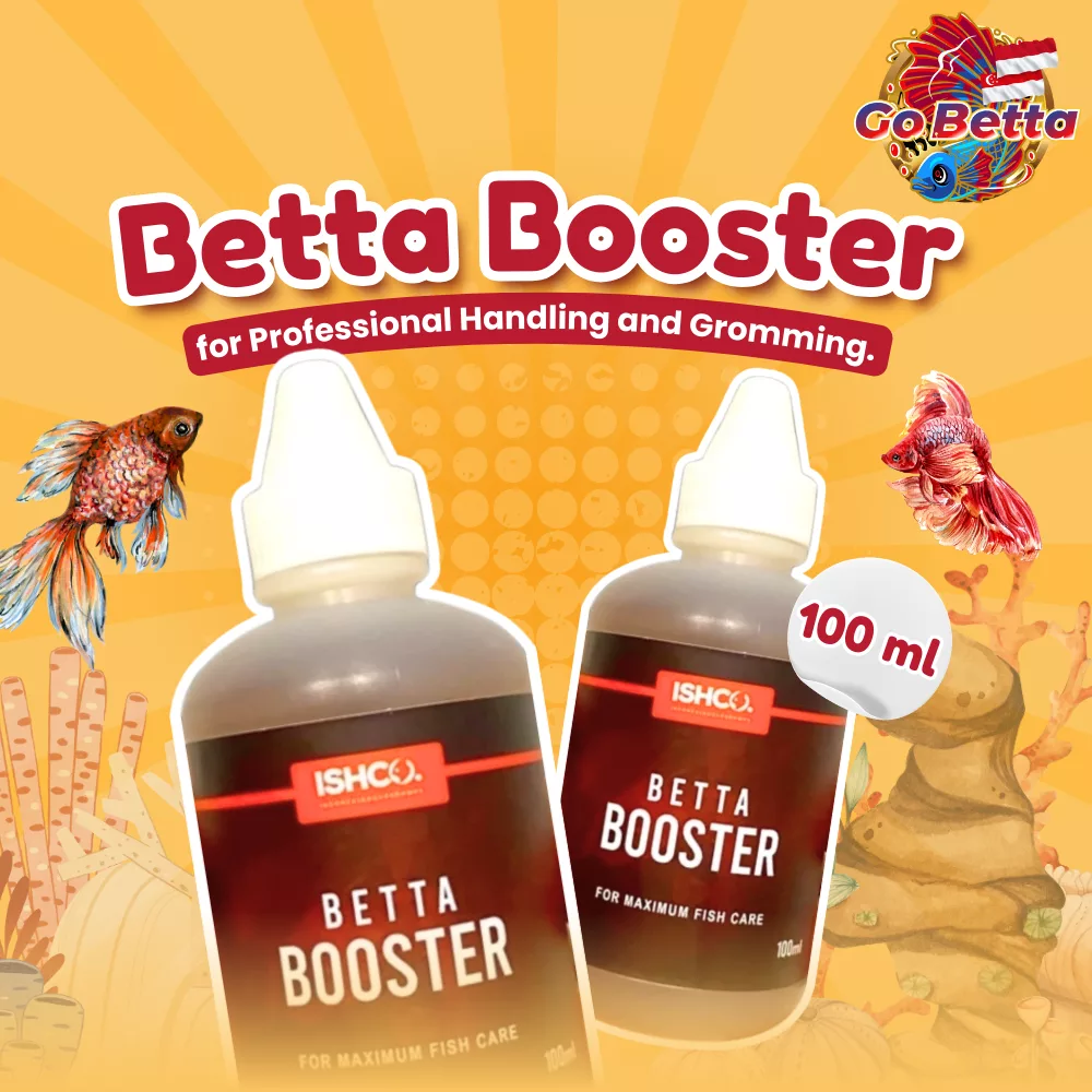 🇸🇬 Betta Fish Multivitamin & Booster 100 ml – Essential Supplement for Contest Betta, Channa & Ornamental Fish Health Ca
