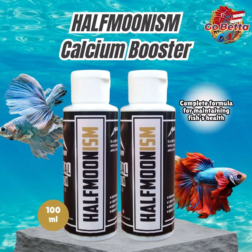 [SG Seller] HALFMOONISM Calcium Booster Betta Calcium Betta Fish Contest Treatment and Dopping Medicine 100ml Original