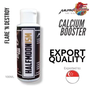 [SG Seller] HALFMOONISM Calcium Booster Betta Calcium Betta Fish Contest Treatment and Dopping Medicine 100ml Original