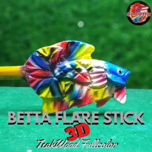 SG Seller Betta Flare Stick 3D Train Betta Mentality Betta Fish Flare Stik Mental Cupang 3D Melatih Mental Ikan Cupang
