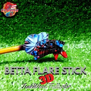 SG Seller Betta Flare Stick 3D Train Betta Mentality Betta Fish Flare Stik Mental Cupang 3D Melatih Mental Ikan Cupang
