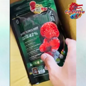 Flowerhorn Fish Food 100gr Mega Head Booster Pellet for Louhan Growth Color Enhancer Fast Head Development