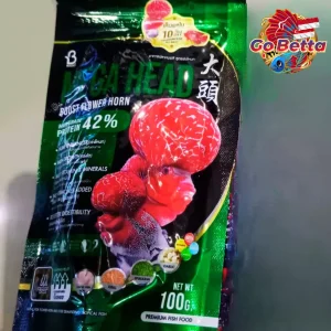 Flowerhorn Fish Food 100gr Mega Head Booster Pellet for Louhan Growth Color Enhancer Fast Head Development