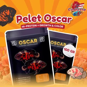 Premium Predator Fish Food Pellet 100g Red Oscar Tiger Oscar Albino Oscar Batik Oscar High-Quality Nutrient-Rich Pellets