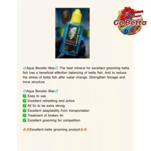 🇸🇬 AQUA BOOSTER MAX BY AQUAKING THAILAND REDUCING FISH STRESS AFTER WATER CHANGE FRESH STOCKS DIRECTLY FROM MANUFACTURER