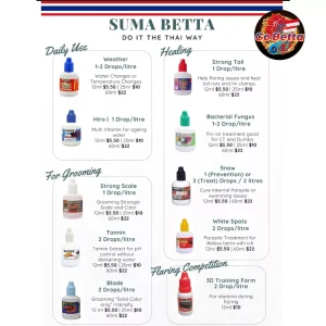 [SG Seller] SUMA 3D STURDINESS BETTA FISH BETTA CONTEST FRESH STOCKS SUMA 3D POWER UP IMPROVE FORM DEPORTMENT AGGRESSION