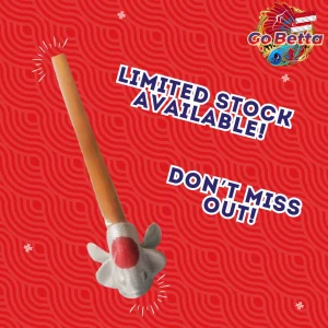 🐟 JAPAN RED WHITE LIMITED EDITION BETTA FLARE STICK 🐟 Premium Training Tool for Betta Enthusiasts Boost Fish Health Fins