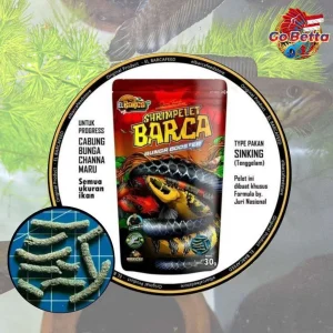 🇸🇬 PELET BUNGA SHRIMPELET BARCA 30g – Food for Channa Maru, YS Red with Melanin & Guanin – Enhance Fish Color & Growth