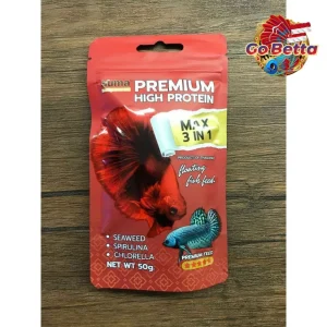 🇸🇬 SUMA – LARGE PELLET PREMIUM HIGH PROTEIN BETTA FEED MAX 3 IN 1 (50 G) | FRESH STOCKS