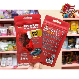 🇸🇬 SUMA – LARGE PELLET PREMIUM HIGH PROTEIN BETTA FEED MAX 3 IN 1 (50 G) | FRESH STOCKS