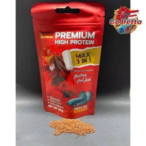 🇸🇬 SUMA – LARGE PELLET PREMIUM HIGH PROTEIN BETTA FEED MAX 3 IN 1 (50 G) | FRESH STOCKS