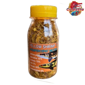 Premium Dried Yellow Shrimp 20g Ideal Predator Fish Food Perfect for Channa Yellow Sentarum High-Quality, Nutrient-Rich