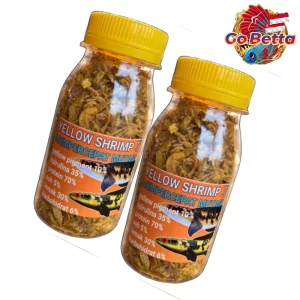 Premium Dried Yellow Shrimp 20g Ideal Predator Fish Food Perfect for Channa Yellow Sentarum High-Quality, Nutrient-Rich