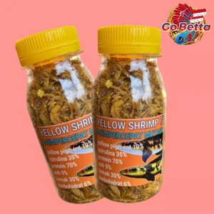 Premium Dried Yellow Shrimp 20g Ideal Predator Fish Food Perfect for Channa Yellow Sentarum High-Quality, Nutrient-Rich