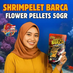 🇸🇬 Fish Food Organic Shrimp Pellet 50g for Channa Maru  Color Boost  Flower Pattern Growth  Natural Nutrition