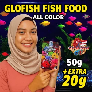 Glofish Fish Food Pellets All Colors Floating | Spirulina & Astaxanthin for Vibrant Color Enhancement | High Protein