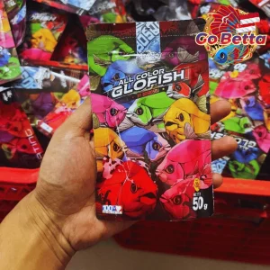 Glofish Fish Food Pellets All Colors Floating | Spirulina & Astaxanthin for Vibrant Color Enhancement | High Protein