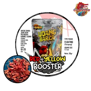 🇸🇬 BARCA PRO++ SHRIMP UDANG BARCA PRO++ Udang RED BLUE BOOSTER Pakan Pelet Optimalkan Warna Ikan 10-20cm Channa Predator
