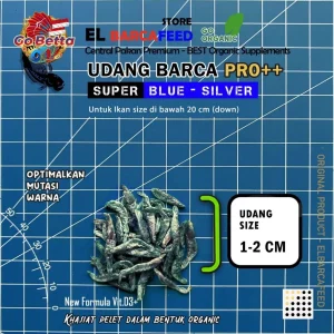 🇸🇬 BARCA PRO++ SHRIMP UDANG BARCA PRO++ Udang RED BLUE BOOSTER Pakan Pelet Optimalkan Warna Ikan 10-20cm Channa Predator