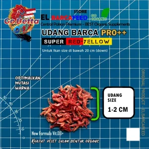 🇸🇬 BARCA PRO++ SHRIMP UDANG BARCA PRO++ Udang RED BLUE BOOSTER Pakan Pelet Optimalkan Warna Ikan 10-20cm Channa Predator
