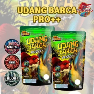 🇸🇬 BARCA PRO++ SHRIMP UDANG BARCA PRO++ Udang RED BLUE BOOSTER Pakan Pelet Optimalkan Warna Ikan 10-20cm Channa Predator