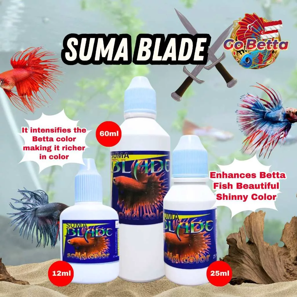 🇸🇬 SUMA BLADE ENHANCES BETTA FISH BEAUTIFUL SHINY COLOR 12 ML SUPPLEMENT  | FRESH STOCKS DIRECTLY FROM MANUFACTURER