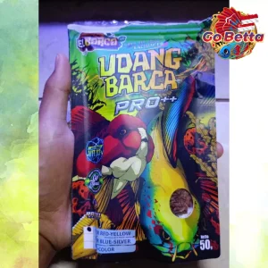 High Protein Dried Shrimp Pro++ Red Yellow Booster for Baby Fish 5-20CM | El Barca Growth Feed for Betta, Guppy, Goldfis