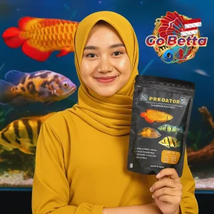Fish Food Predator BASIC FEED High Protein 60% | Growth Support, Color Boost & Immunity Formula for Arowana Oscar Channa