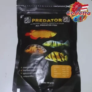 Fish Food Predator BASIC FEED High Protein 60% | Growth Support, Color Boost & Immunity Formula for Arowana Oscar Channa
