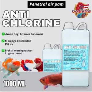 Anti Chlorine 1 Liter – Chlorine Remover for Aquarium & Pond Water, Neutralizes Chlorine & Toxins, Safe for Fish & Plant