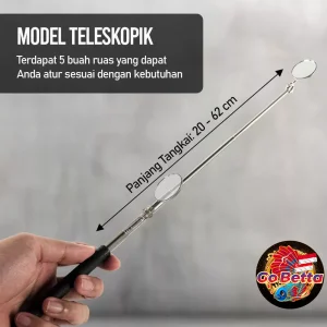 SG Seller Betta Mirror Stick Betta Fish Stick – Stainless Steel Cermin Cupang Mental Stik Ikan Cupang – Stainless Steel