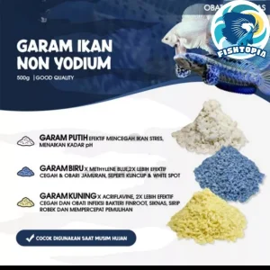 🇸🇬 PREMIUM BLUE SALT AQUARIUM SALT YELLOW SALT GREEN SALT GARAM IKAN 500 GR QUARANTINE FISH SALT AQUARIUM MEDICATED SALT