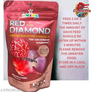 🇸🇬 Okiko Red Diamond Color Booster – Enhance Vibrant Colors for Bettas & Ornamental Fish | Natural Growth Formula 100g 🐟