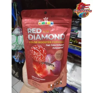 🇸🇬 Okiko Red Diamond Color Booster – Enhance Vibrant Colors for Bettas & Ornamental Fish | Natural Growth Formula 100g 🐟