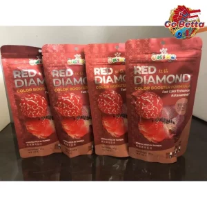 🇸🇬 Okiko Red Diamond Color Booster – Enhance Vibrant Colors for Bettas & Ornamental Fish | Natural Growth Formula 100g 🐟