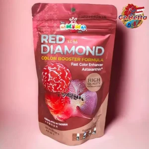 🇸🇬 Okiko Red Diamond Color Booster – Enhance Vibrant Colors for Bettas & Ornamental Fish | Natural Growth Formula 100g 🐟