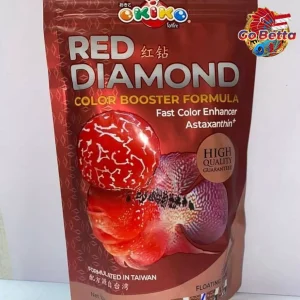 🇸🇬 Okiko Red Diamond Color Booster – Enhance Vibrant Colors for Bettas & Ornamental Fish | Natural Growth Formula 100g 🐟