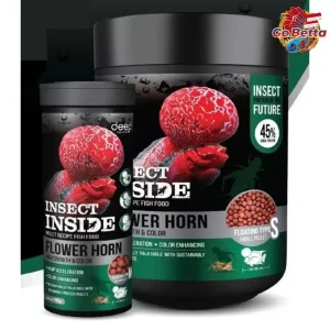 Insect Inside Flowerhorn Fish Food – Enhance Growth & Vibrant Colors | Probiotic Enriched Pellets for Health | 100g Pack