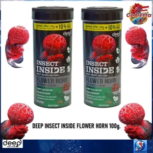 Insect Inside Flowerhorn Fish Food – Enhance Growth & Vibrant Colors | Probiotic Enriched Pellets for Health | 100g Pack