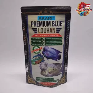 [SG Seller] Akari Premium Blue Louhan Pro 1mm Spirulina Pellets Fish Food Feed Channa Louhan Predator Fish
