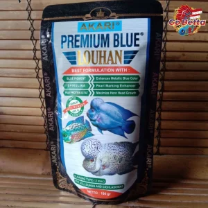 [SG Seller] Akari Premium Blue Louhan Pro 1mm Spirulina Pellets Fish Food Feed Channa Louhan Predator Fish