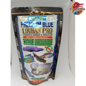 [SG Seller] Akari Premium Blue Louhan Pro 1mm Spirulina Pellets Fish Food Feed Channa Louhan Predator Fish