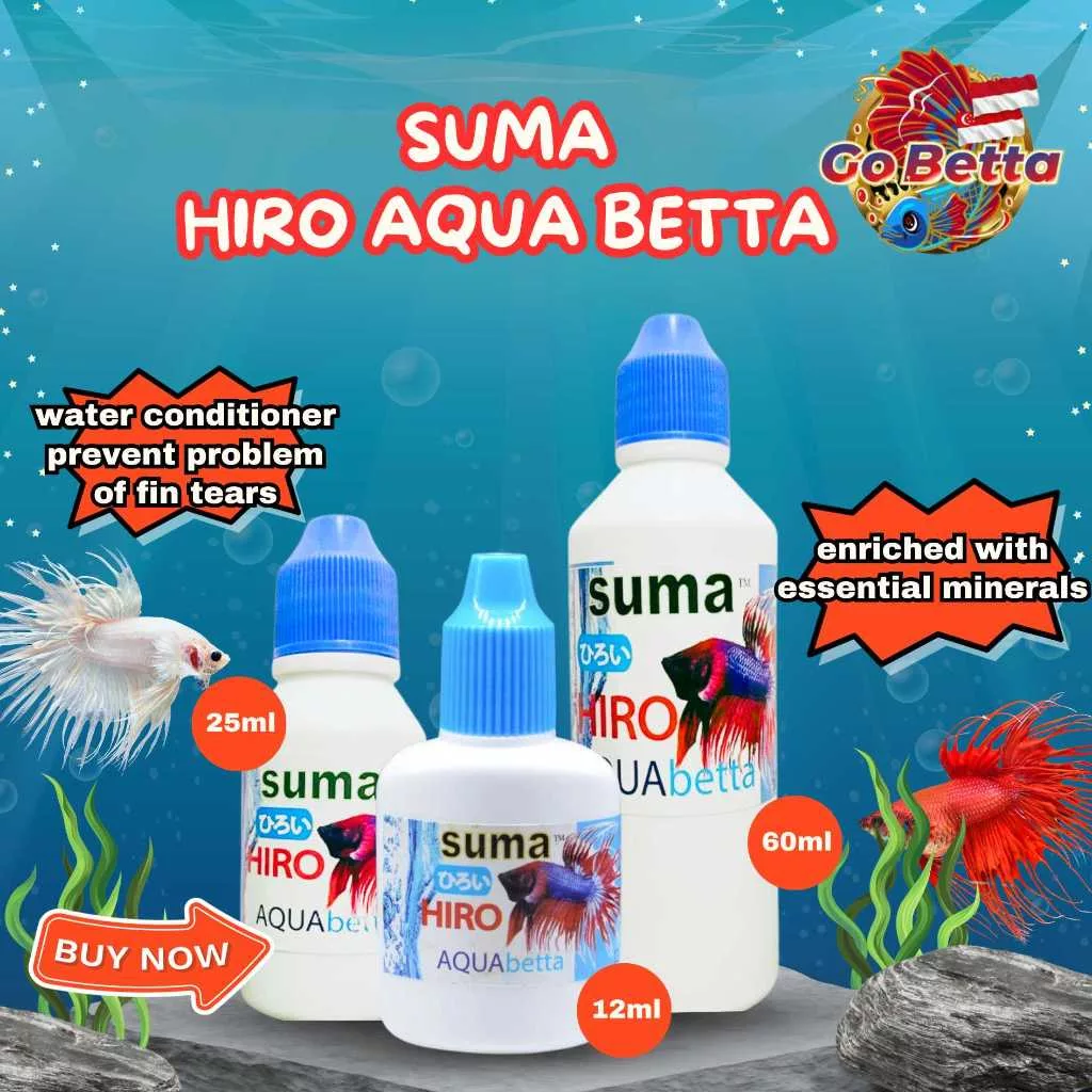 🇸🇬 SUMA HIRO AQUA BETTA WATER CONDITIONER BEST FOR BETTA FISH | FRESH STOCKS DIRECTLY FROM MANUFACTURER