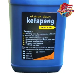 Premium Ketapang Super Black Extract 5L High-Quality, Nutrient-Rich Ideal for Betta, Channa, Arwana Fish Enhance Health