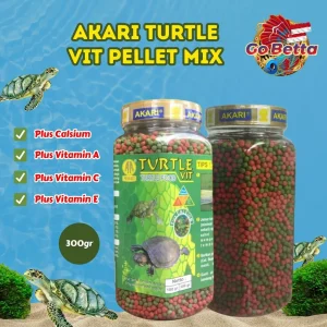 🇸🇬 PREMIUM AKARI FLOATING TURTLE PELLET RED-EARED SLIDER TURTLES RED-EARED TERRAPIN TURTOISE PELLETS 300G PELLETS 2 MM