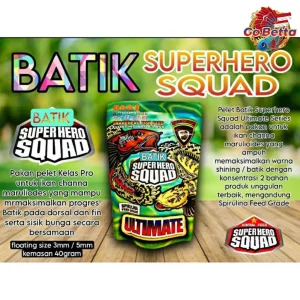 [SG Seller] CHANNA MARU FISH PELLETS BATIK SUPERHERO SQUAD ULTIMATE CHANNA SHOP CHANNA STORE FISH SHOP CHANNA OUTLET