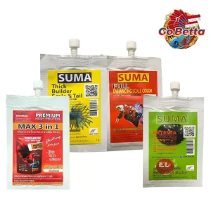 🇸🇬 SUMA PELLETS VALUE PACKAGE SUMA THICK BUILDER SCALE & TAIL SUMA FULL ENHANCING COLOUR SUMA ARTEMIA BETTA BABY FOOD